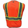 Ge Orange Safety Vest W/Contrast TRIMS-2 POCKETS  2XL GV078O2XL